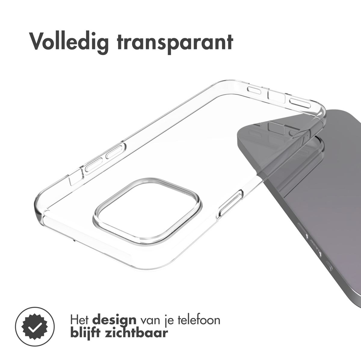 ACCEZZ protettiva Cover per Apple iPhone 15 Pro Max, Trasparente