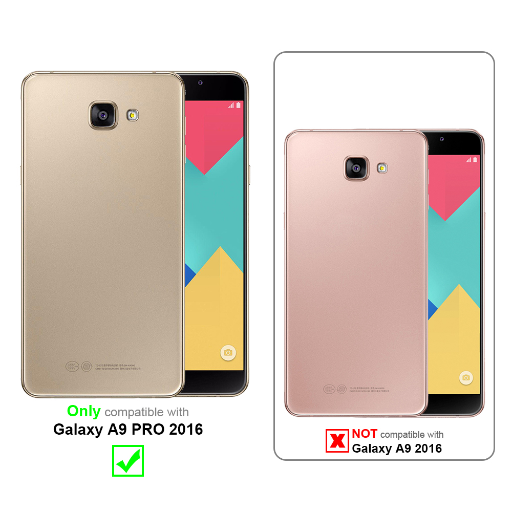 Due telefoni, uno oro, uno rosa. Il testo indica la compatibilità.