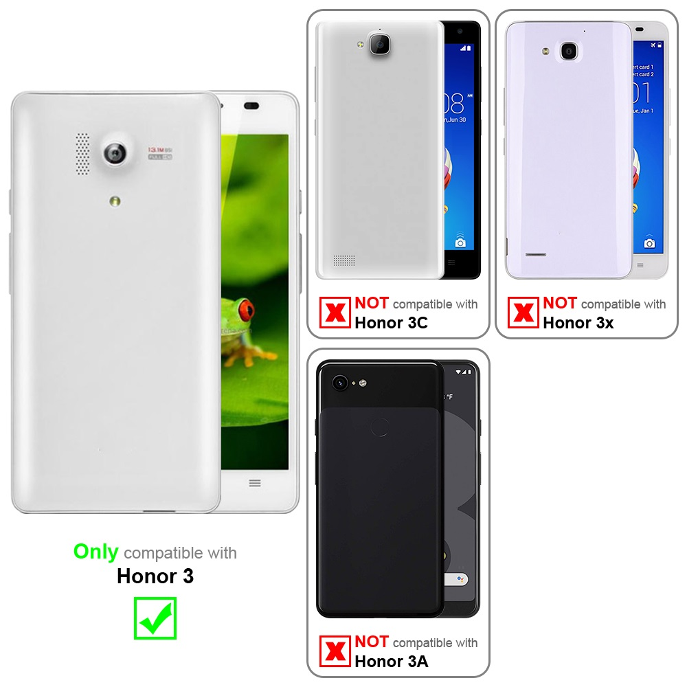 Custodie per telefoni in bianco. Solo una custodia è compatibile con Honor 3. Altre non sono compatibili.