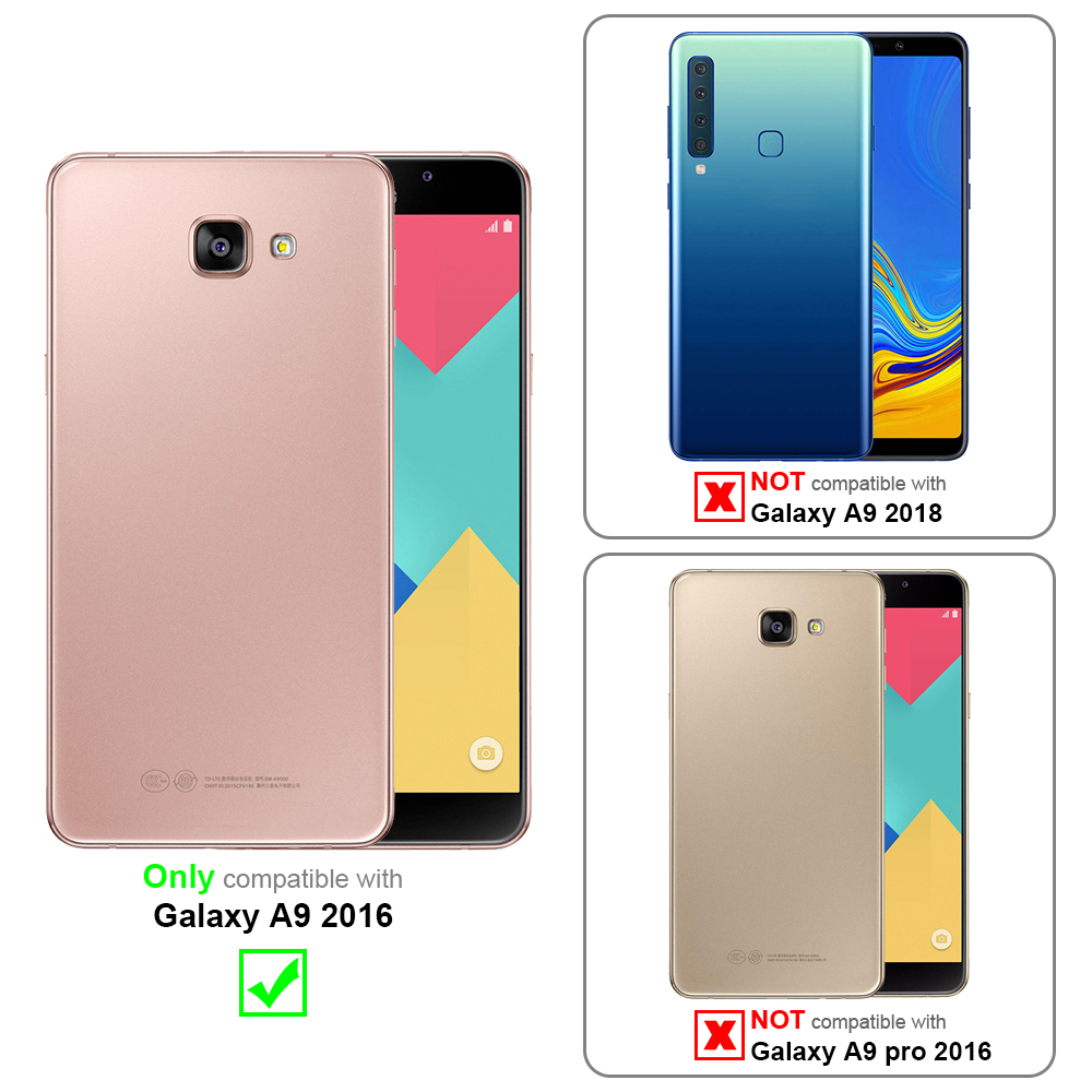 Due telefoni affiancati con custodie. Uno oro, uno rosa. Info compatibilità.