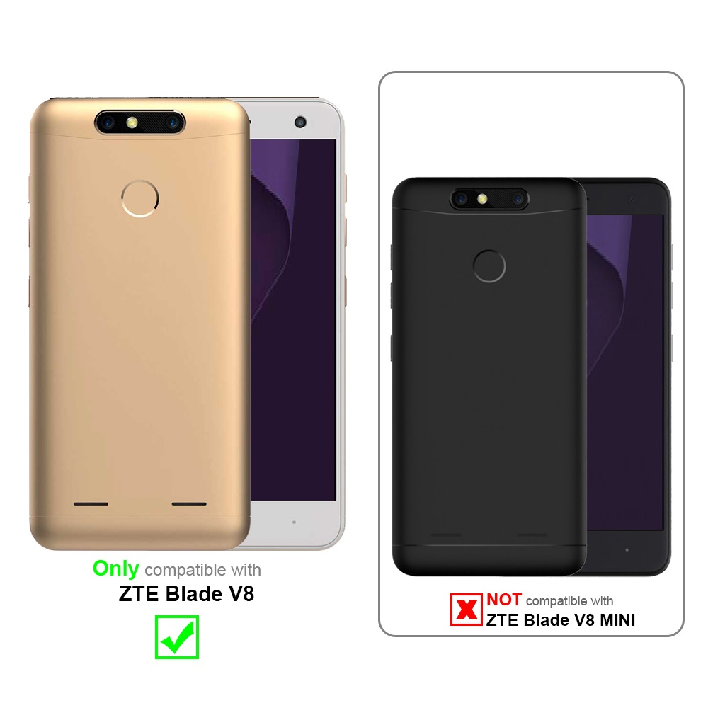Zwei Telefone zeigen Kompatibilität. Goldenes Telefon ist kompatibel, schwarzes nicht.