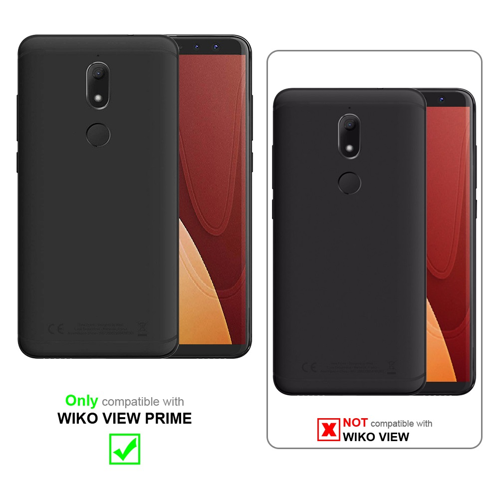 Zwei Telefone, eines ist mit einer Hülle kompatibel, das andere nicht. Das kompatible Telefon hat ein Häkchen.
