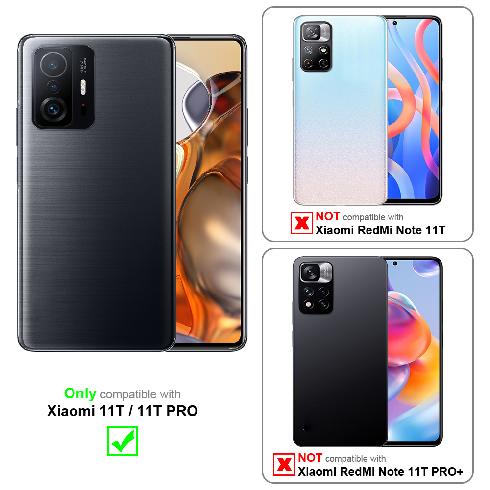 Tre telefoni. Due sono neri, uno bianco. Il testo indica la compatibilità per i telefoni Xiaomi.