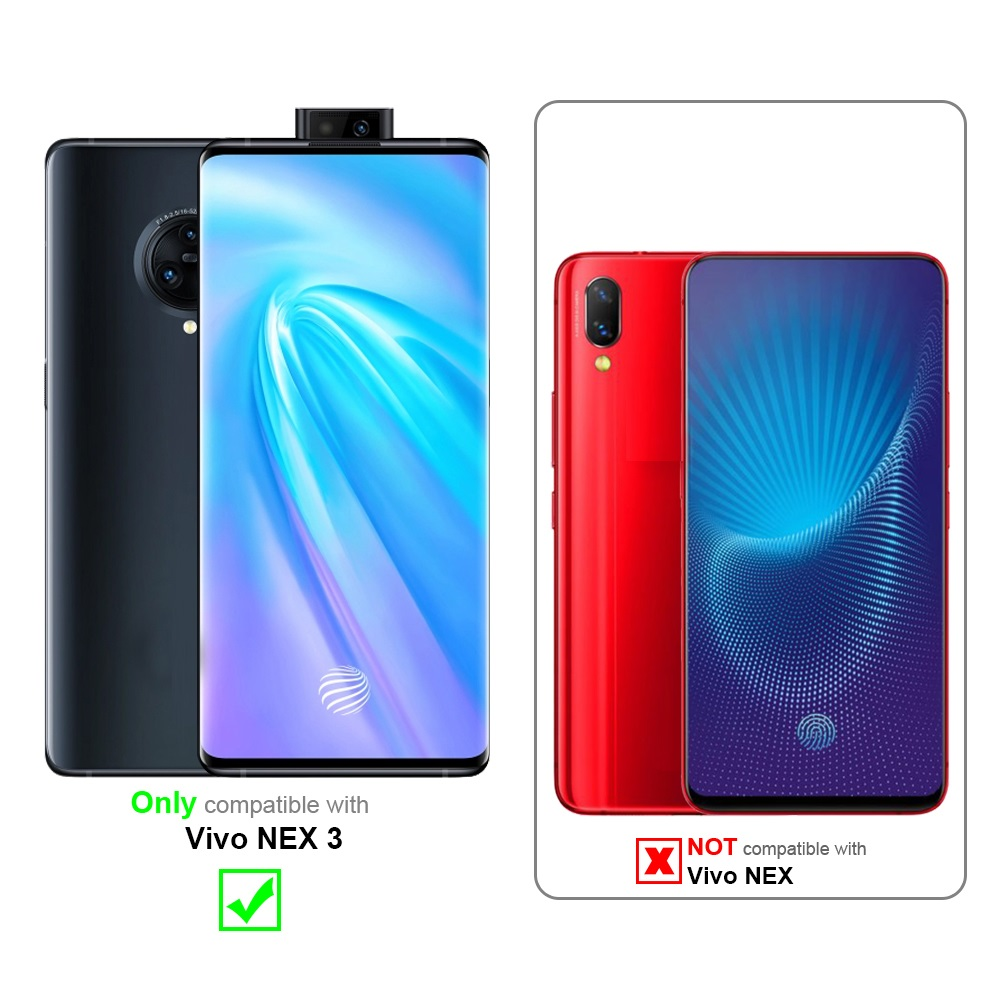 Due telefoni, uno nero e uno rosso. Compatibile con Vivo NEX 3, non Vivo NEX.