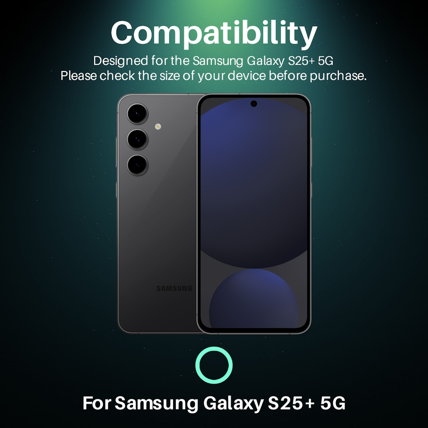 Telefon und Rückseite eines anderen Telefons, die Kompatibilität zeigen.