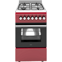 MediaMarkt WIGGO WO-E505R(RX) Fornuis - Gas - Gas / Netvoeding - Breedte 50 cm aanbieding