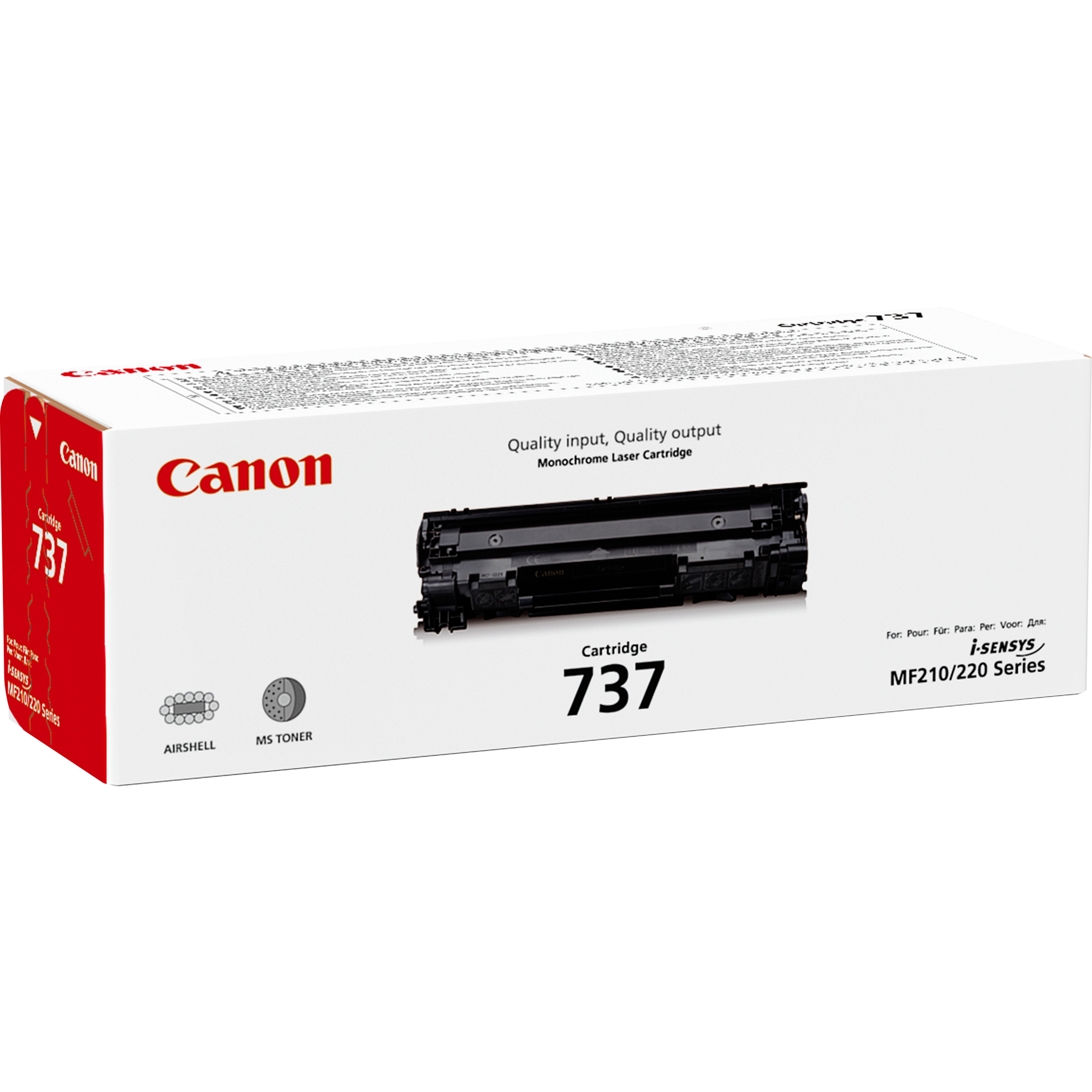 CANON 737 BK TONER 2 400 SAYFA Lazer baskı Siyah