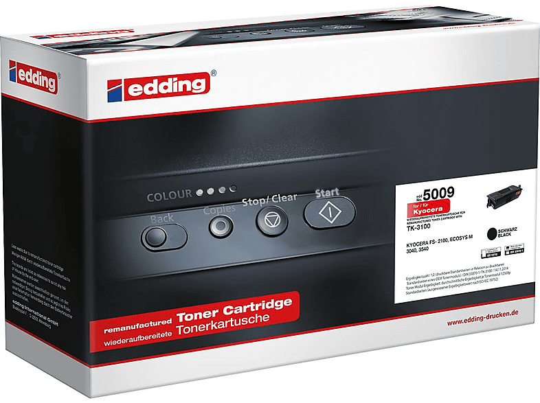 Edding EDD-385 - Cartuccia Inchiostro Nero Rigenerata Per Brother LC1100 - 17 Ml