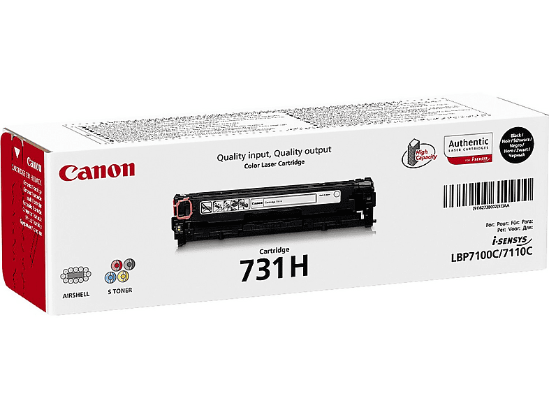 CANON 6273B002 CRG 731HBK Yüksek Kapasiteli Lazer Toner Lazer baskı Yüksek Kapasiteli Lazer Kartuş Siyah