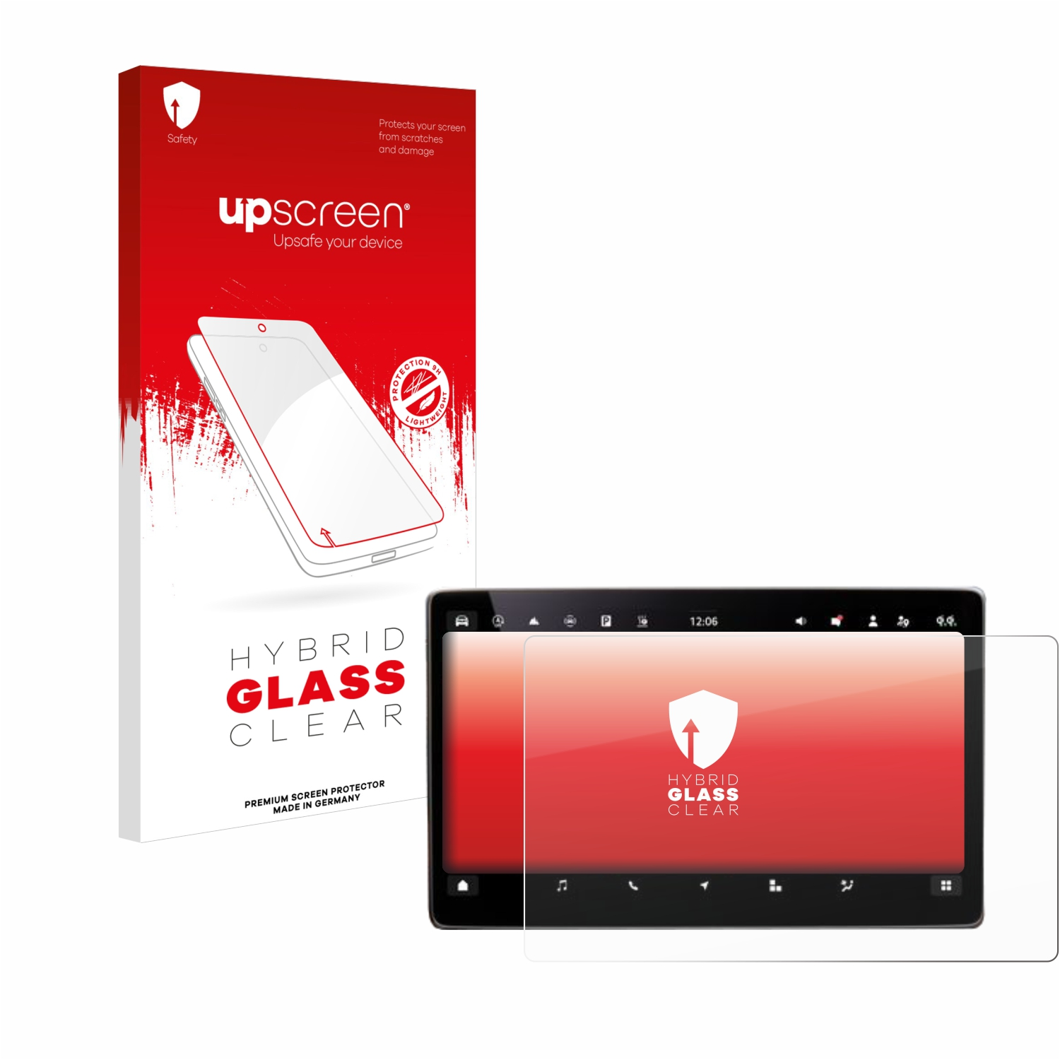 Upscreen Panzerglas Für Mercedes Actros L 2024 - 9H Kratzfest & Anti-Fingerprint