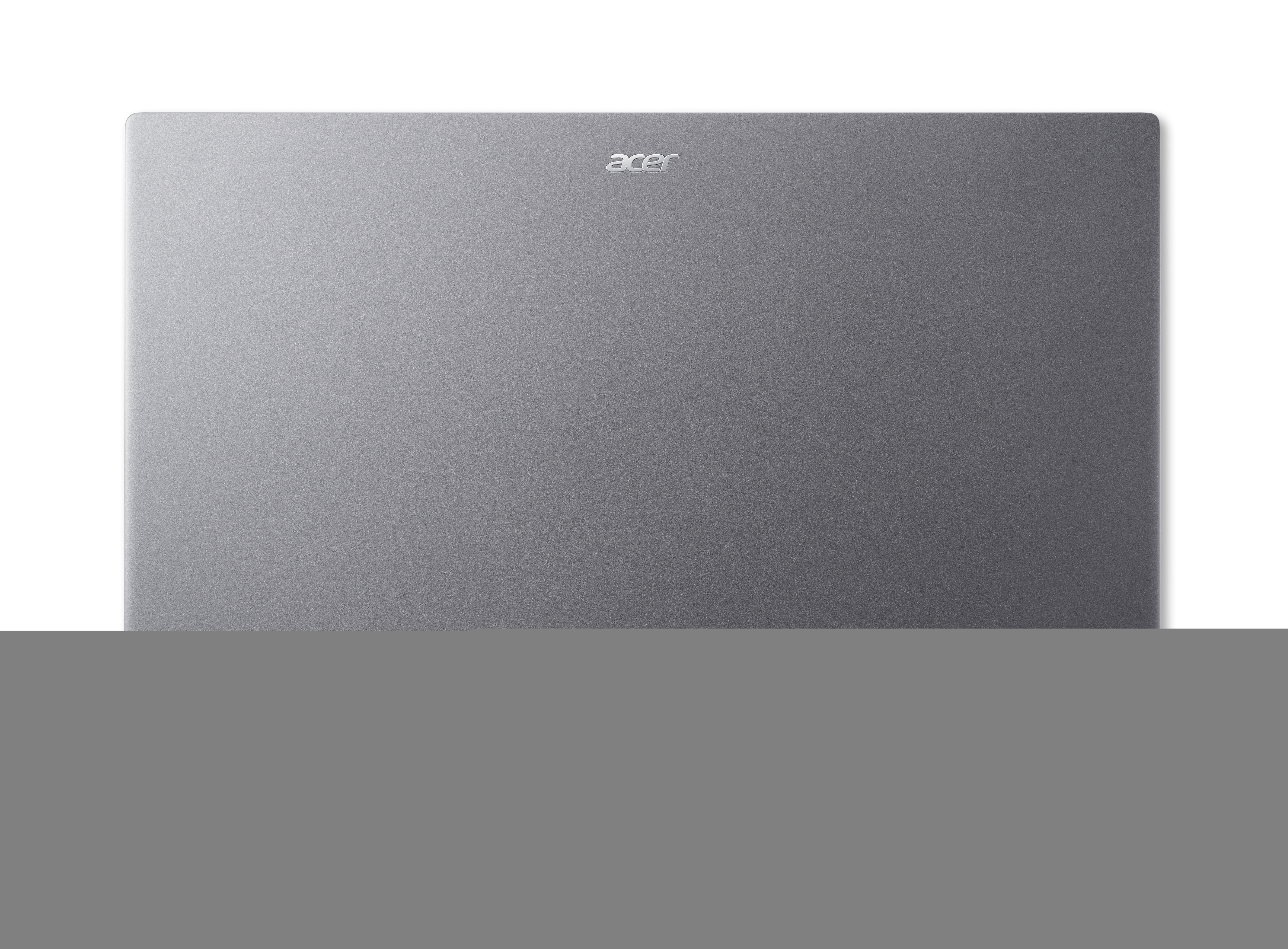 Laptop grigio chiuso con il logo Acer in alto.