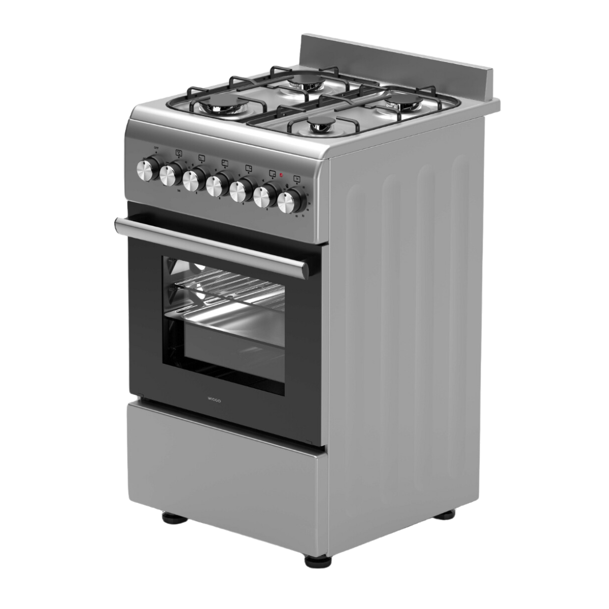 WIGGO WO-E505R(XX)-  Range cookers  - Gas  - Gas/power adapter  - Width 50 cm
