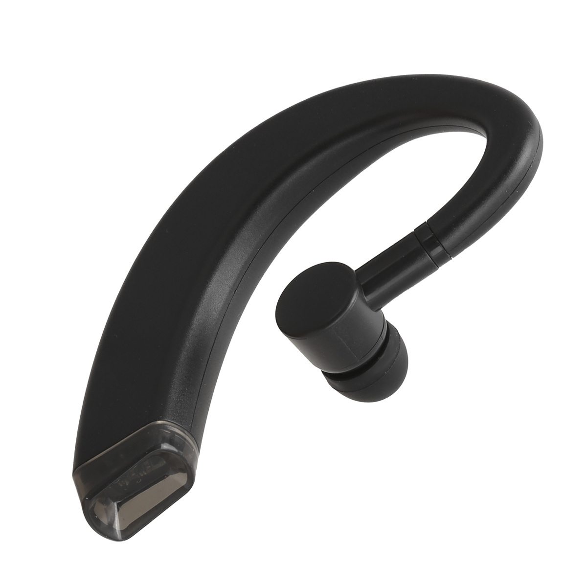 Ein schwarzes Bluetooth-Headset.