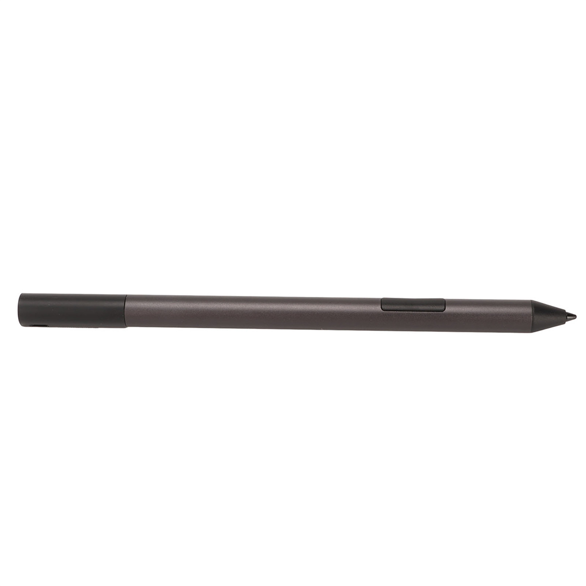 Dunkelgrauer Stylus-Stift. Die Spitze ist schwarz.