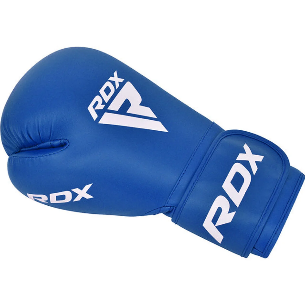 Blue RDX boxing glove, with the RDX logo prominently displayed in white.