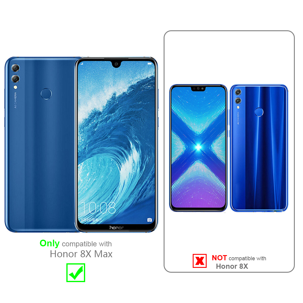 Zwei blaue Telefone und ein Diagramm. Ein Telefon ist kompatibel, das andere nicht.