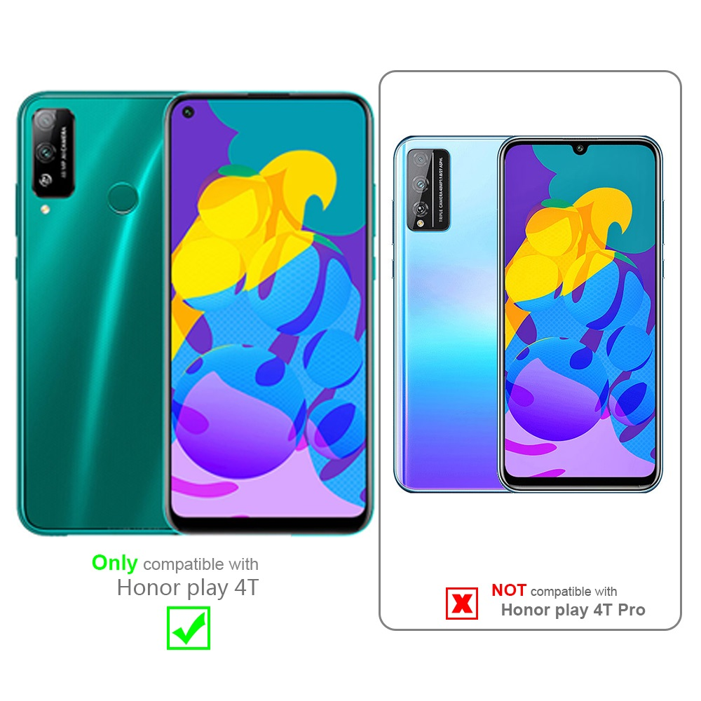 Confronto telefoni, segno di spunta verde su Honor play 4T, X rosso su Honor play 4T Pro.
