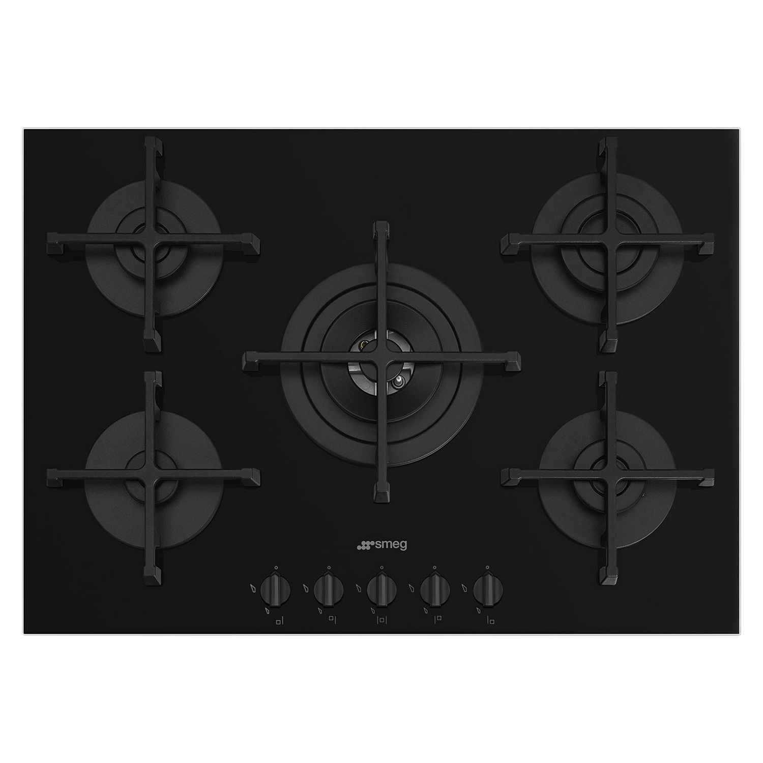 Piano Cottura A Gas 5 Fuochi 73 Cm Nero - GOA 7523/NB1 Ad Incasso - Foto 4