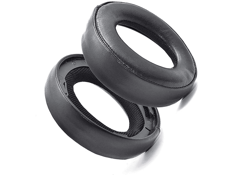 INF 2 cuscinetti per auricolari, ovali, 90 x 70 mm, in pelle proteica, ricambio per cuffie, set universale
