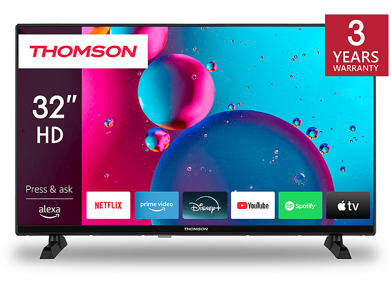 THOMSON 32HF2S34 LED TV (Flat, 32 Zoll / 81,28 cm, HD, SMART TV)