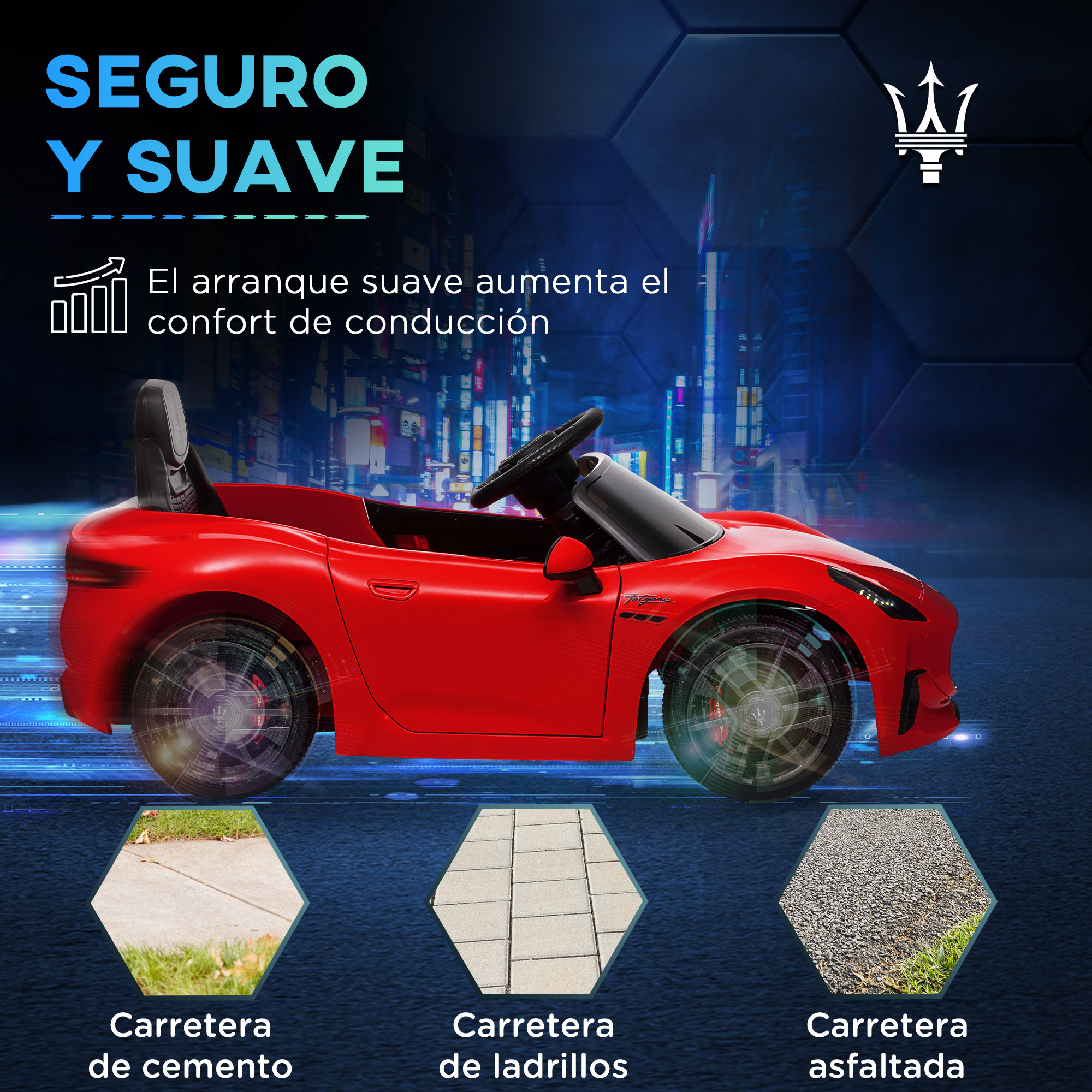Coche de juguete rojo. Varios ángulos, incluidos detalles de las ruedas y superficies de carretera.