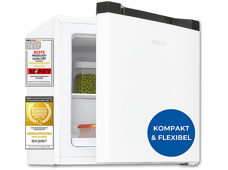 EXQUISIT GB540-050C Mini Gefrierschrank (C, 495 mm hoch)
