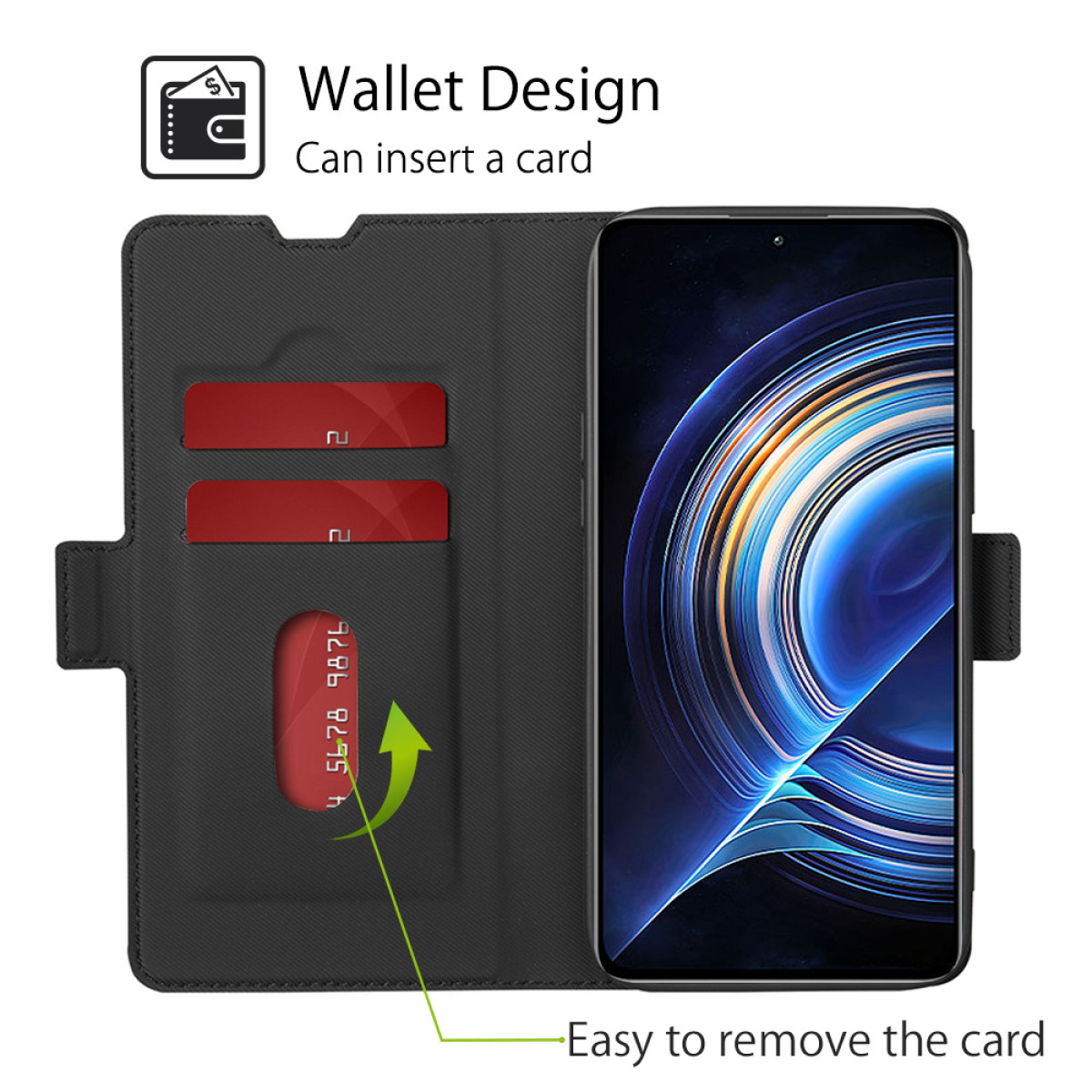 Confezione di protezione schermo bianca con un mockup di telefono e due protezioni schermo.