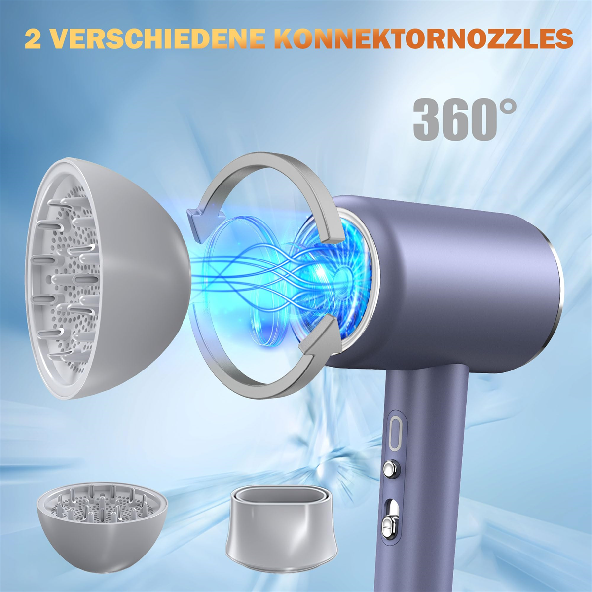 Eine schwarze Fernbedienung mit Solarpanel, Batterien und Ladeanschluss sichtbar.
