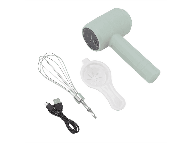 Mini Elektrischer Schneebesen 20W USB Wiederaufladbar - Handmixer Für Soßen Kuchen Eiercreme Grün