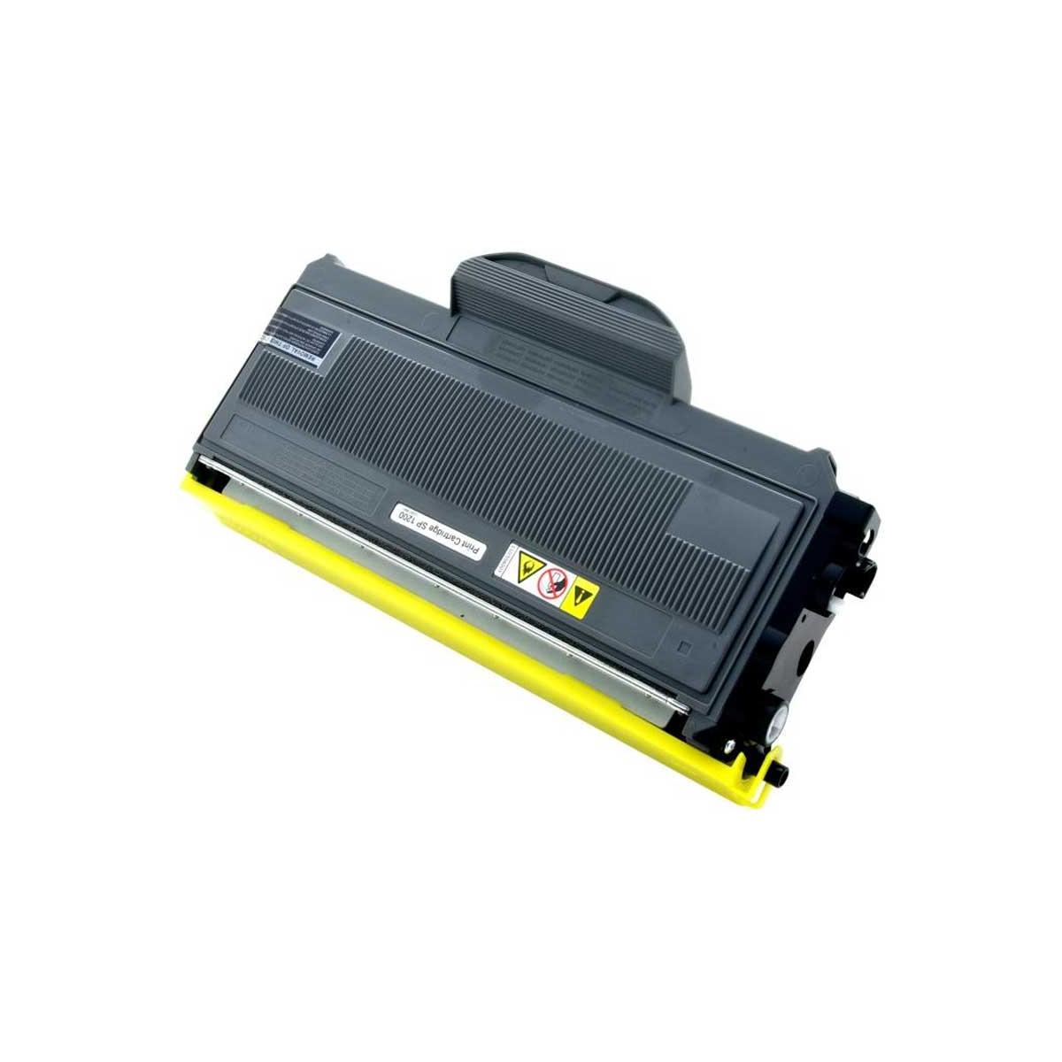 Żółty wkład z tonerem. Wkład jest czarny i żółty.