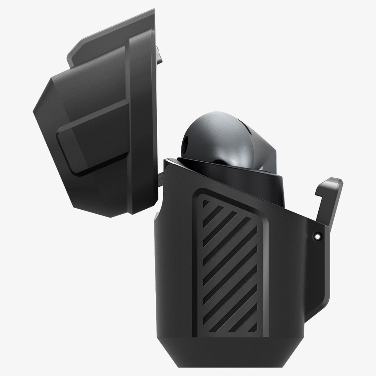 Funda para auriculares  - Spigen Lock Fit Hardcase para los SPIGEN, Negro