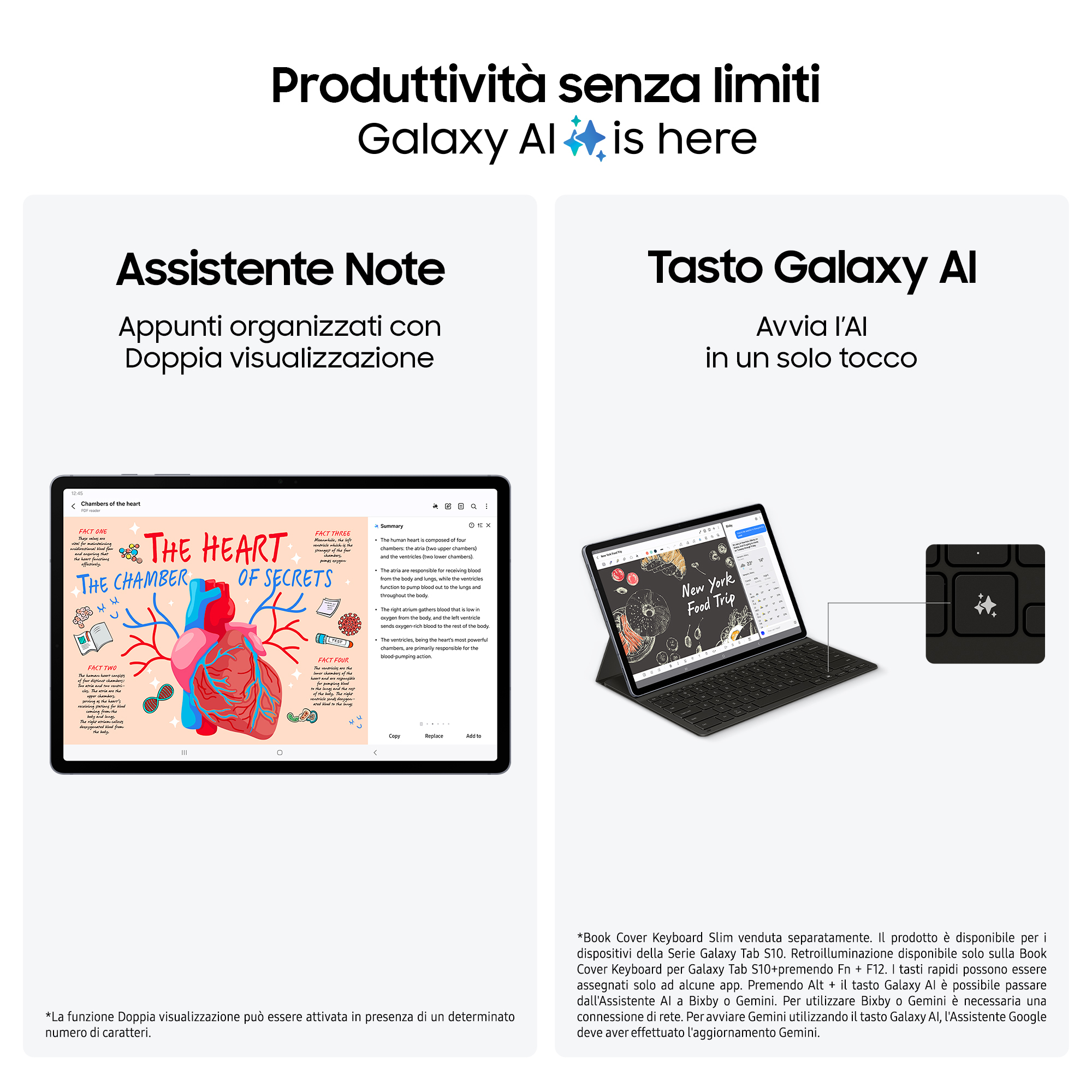 Obraz promocyjny dla Samsung Galaxy AI. Pokazuje tablet i klawiaturę.