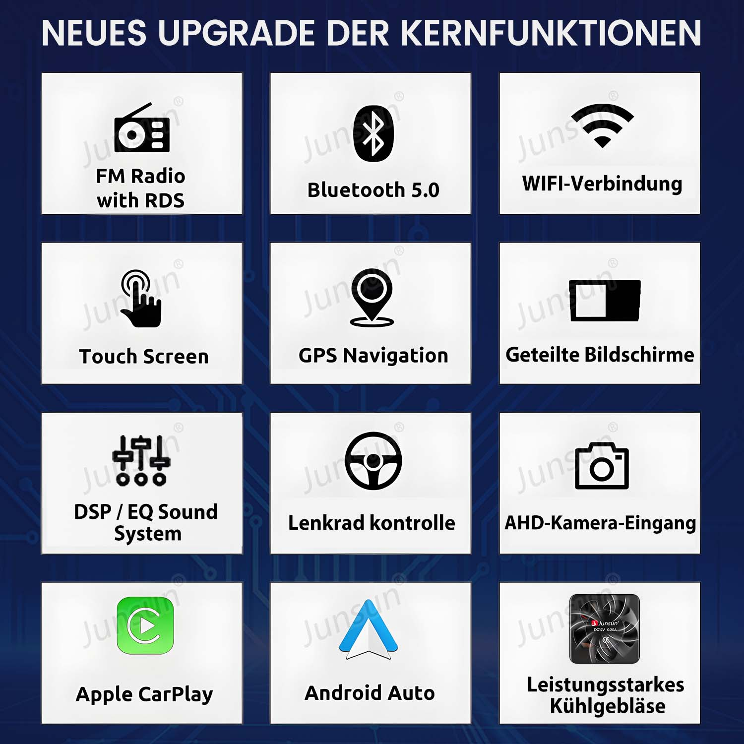 2G+64G Android Autoradio per Toyota RAV4 2001-2006 con Carplay Android Auto Navi GPS WiFi 9 Pollici Touchscreen 2 Din Autoradio con Mirror Link Bluetooth FM/RDS/USB/DAB/OBD Telecamera Posteriore