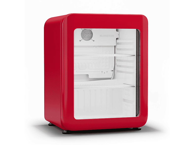 KLARSTEIN Audrey Evo Beverage cooler 68 Getränkekühlschrank (C, 67 cm hoch, Rot)