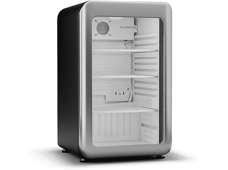 KLARSTEIN Audrey Evo Beverage cooler 113 Getränkekühlschrank (C, 82,50 cm hoch, Schwarz)