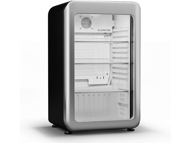KLARSTEIN Audrey Evo Beverage cooler 93 Getränkekühlschrank (C, 82,50 cm hoch, Silber)