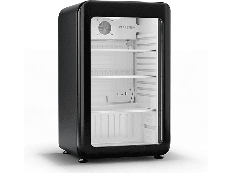 KLARSTEIN Audrey Evo Beverage cooler 93 Getränkekühlschrank (C, 82,50 cm hoch, Schwarz)