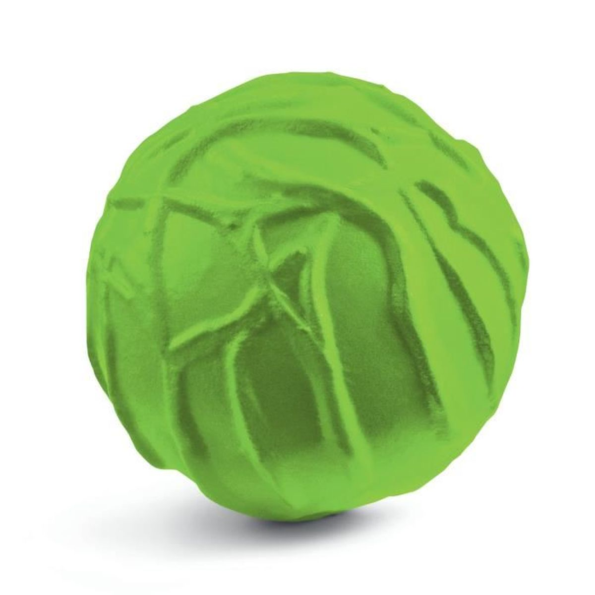 Ein hellgrüner, runder, kohlartiger Ball.