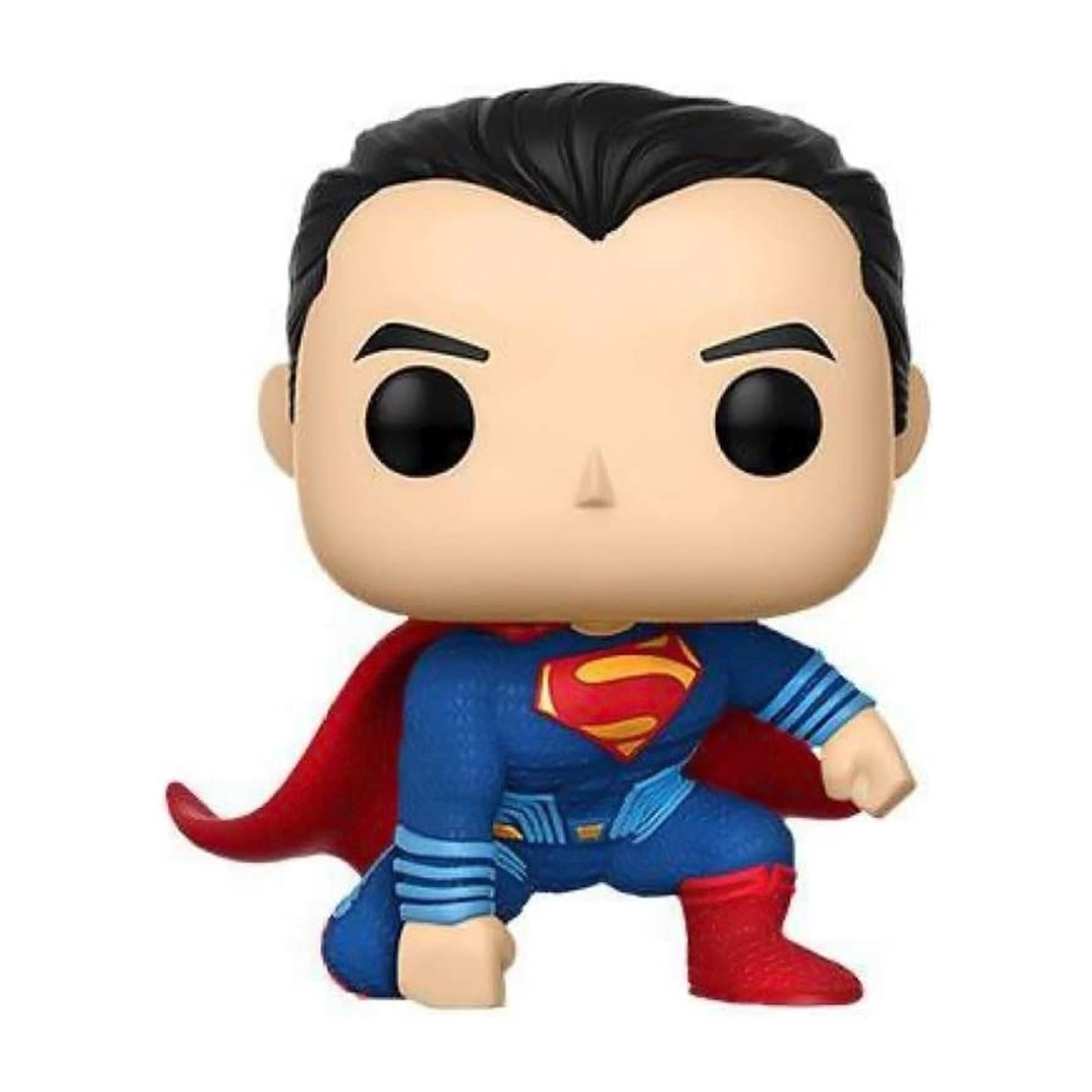 Figurka Superman Pop! Vinyl w pozycji kucającej.