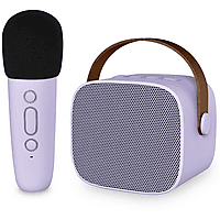 MediaMarkt IMOSHION Bluetooth Kinder Karaoke Set Lila aanbieding