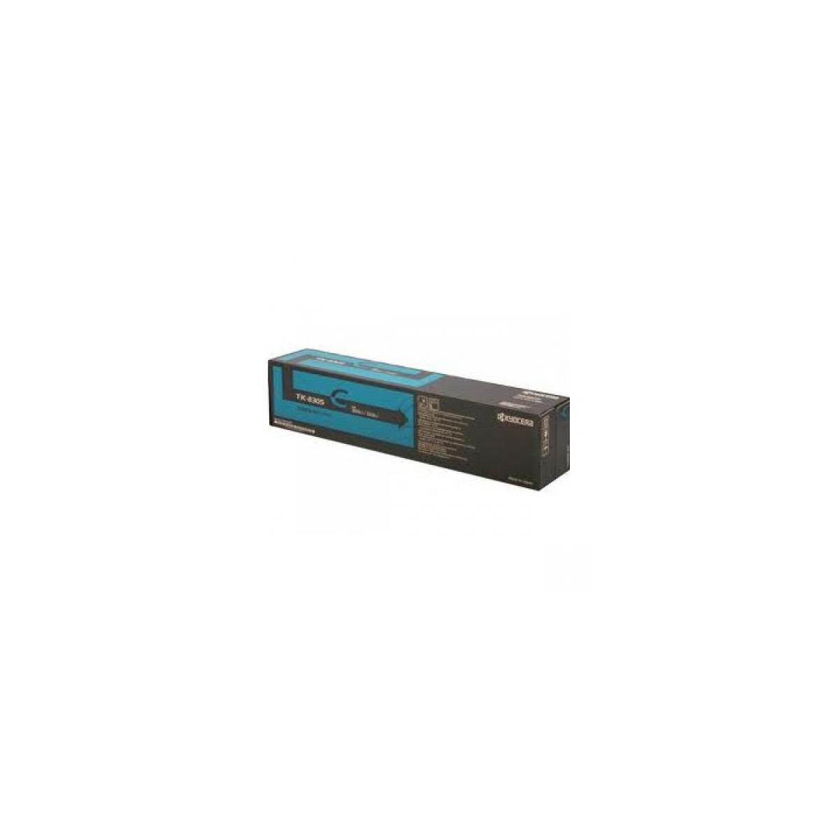 Kyocera tonercartridge doos. Blauwe en zwarte doos met Kyocera en TK-6305 branding.