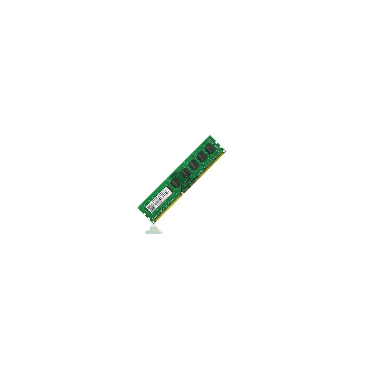 Modulo di memoria RAM verde su sfondo bianco.