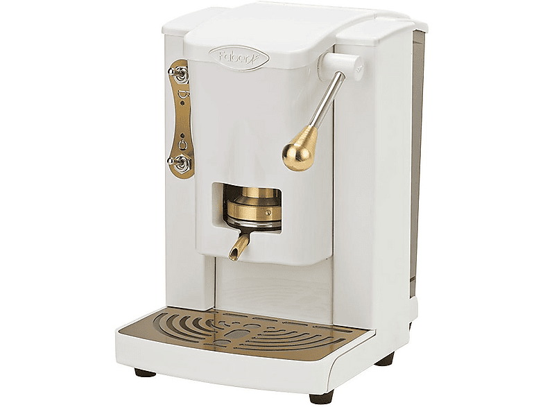Macchina Da Caffè A Cialde Faber SLOT PLAST ABS Bianco + 15 Cialde Emozioni Quotidiane - 500W, Serbatoio 1,3L
