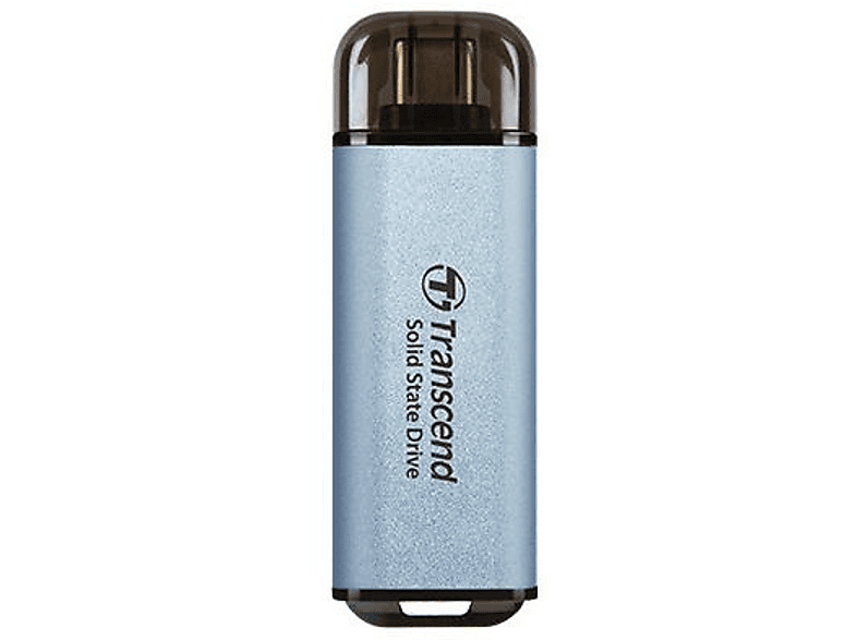 TRANSCEND TRANSCEND ESD300C 512GB External SSD USB Komponenten Speicherlaufwerke Externe SSDs, 512 GB SSD, extern, Blau