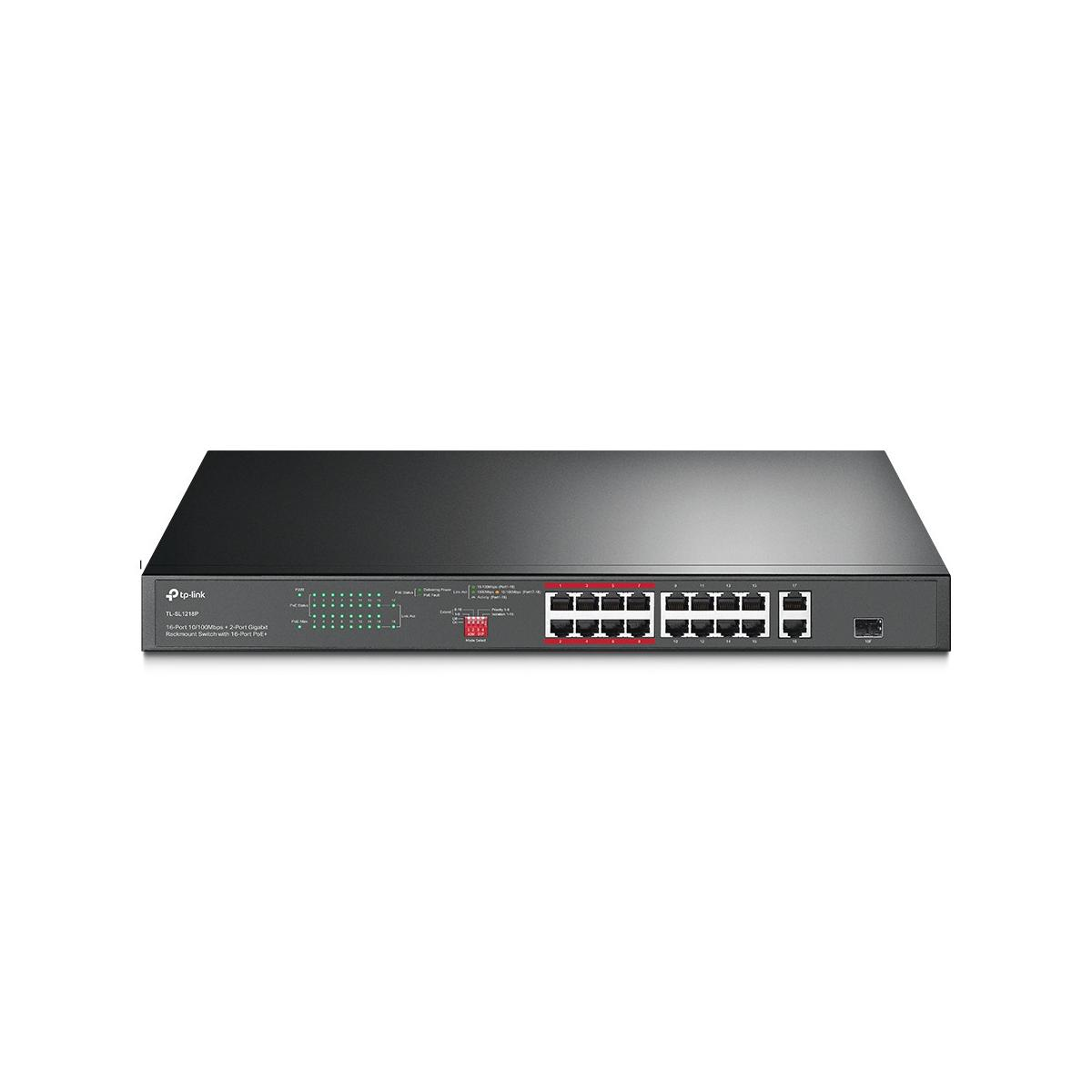 TP-LINK TL-SL1218P 18 Switch Siyah