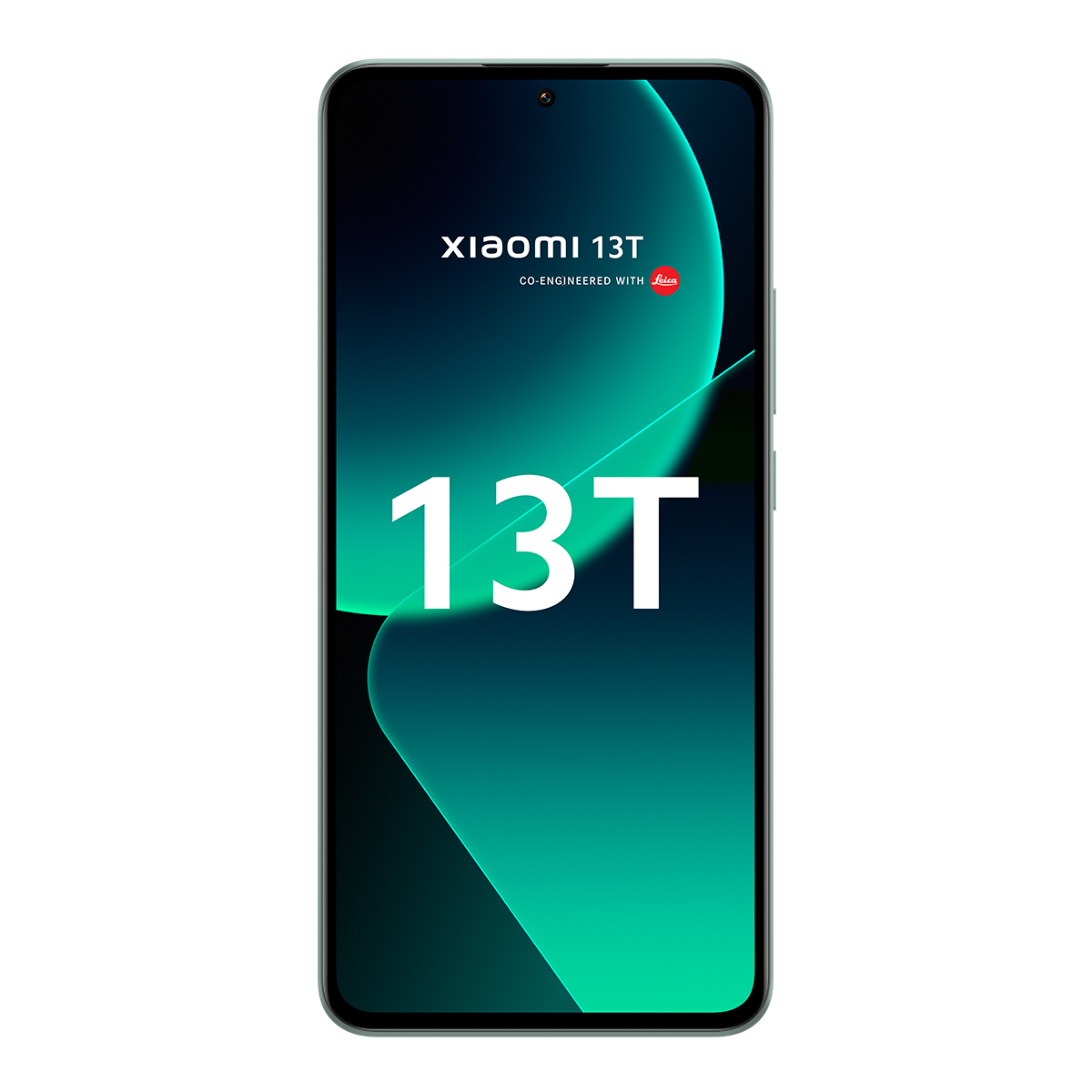 Smartfon z dużym ekranem, z tekstem 'Xiaomi 13T'.