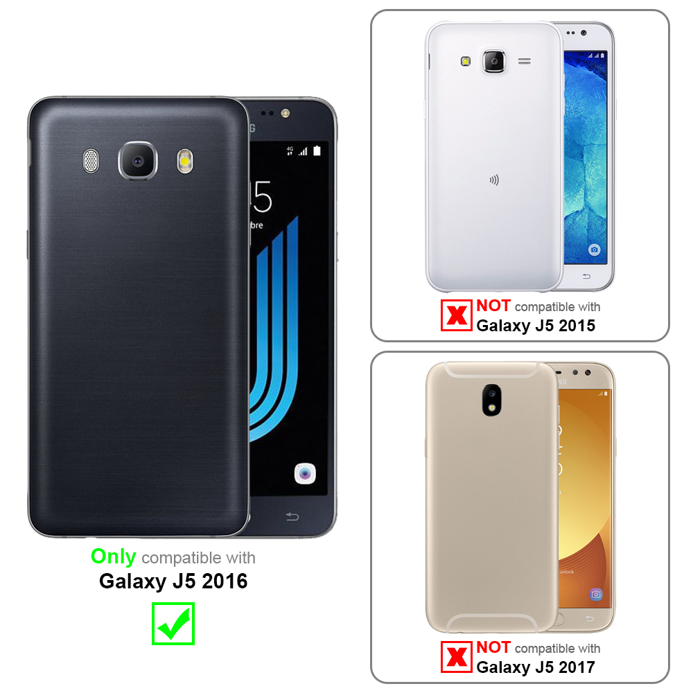 Comparación de fundas de teléfono: solo compatible con Galaxy J5 2016. Otros no son.