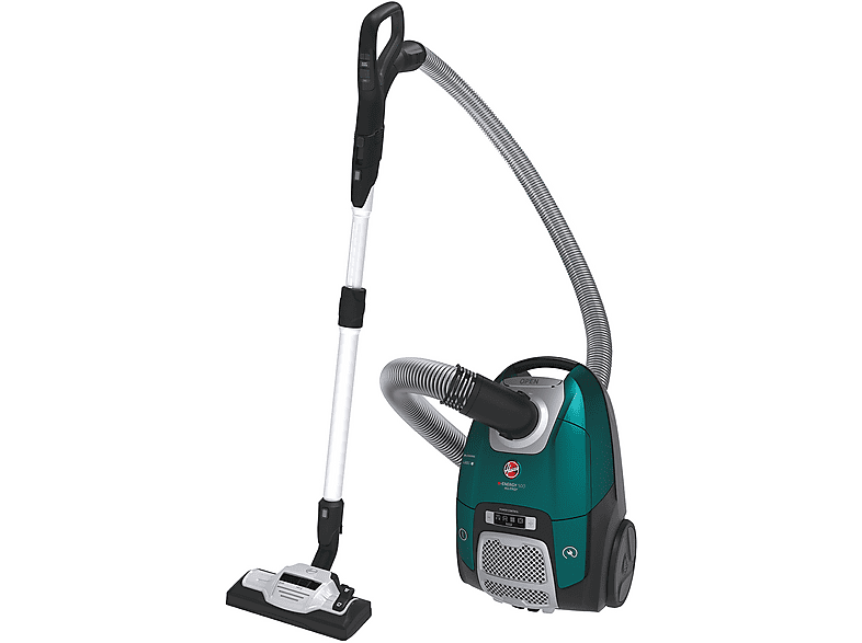HOOVER HE530ALG 011 Trommel-Vakuum Bodenstaubsauger, maximale Leistung: 700 Watt, Velvet Grün Tech Grau)