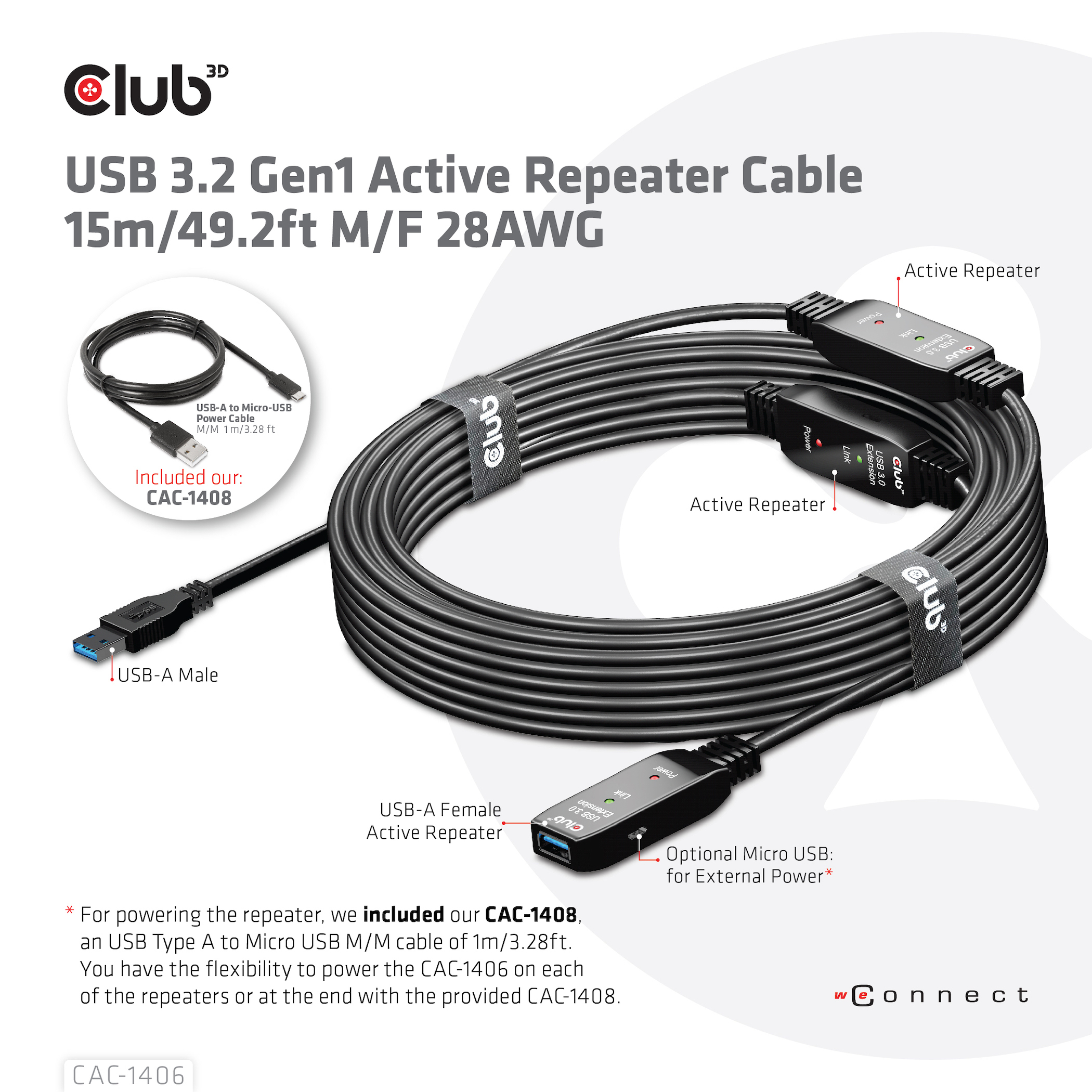 Cavi USB neri con connettori USB, testo e diagrammi su sfondo bianco.