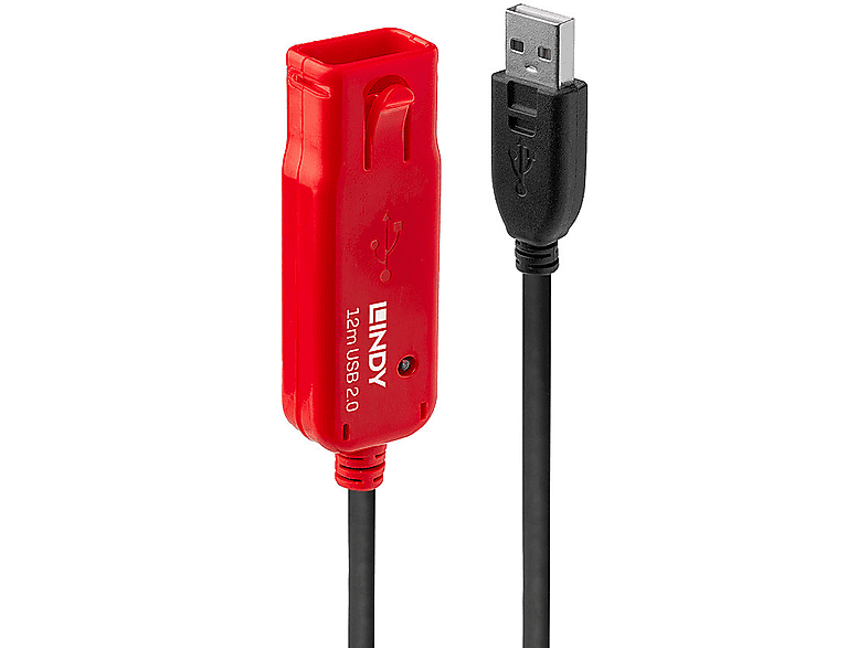 VivoLink - PROUSBAAF15 15m USB A USB A Nero, Trasparente cavo USB